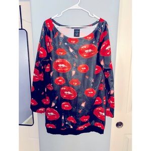 Cyberdog Lipstick Tunic Sweater